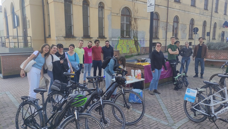 Evento di sensibilizzazione degli Universitari di Collegno e Test delle e-bike